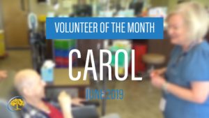 June Volunteer of the Month Carol