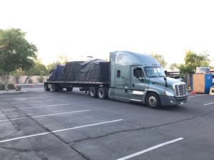 Elekta Versa HD arriving in Chandler from the United Kingdom.